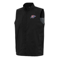 Oklahoma City Thunder Antigua Black Brisk Full-Zip Vest