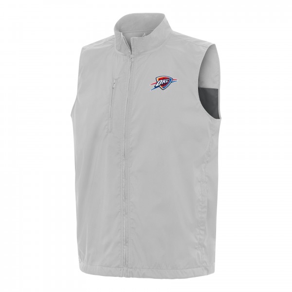 Жилетка Oklahoma City Thunder Antigua Heather Gray Brisk