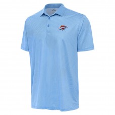 Поло Oklahoma City Thunder Antigua Powder Blue/White Rings