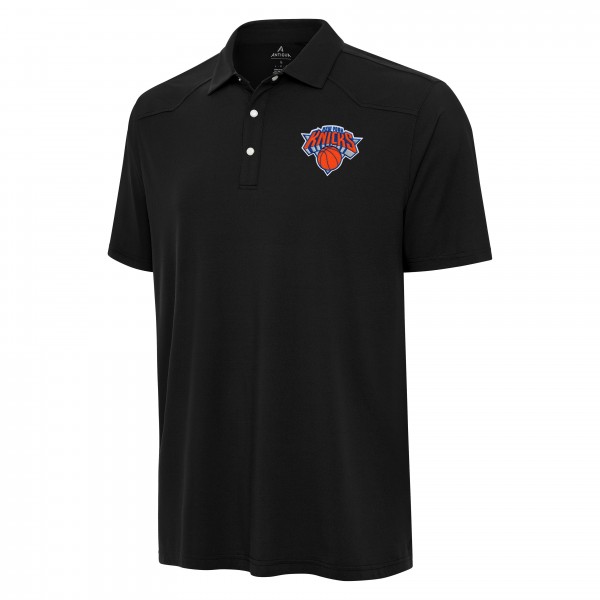 New York Knicks Antigua Black Western Polo