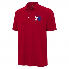 Philadelphia 76ers Antigua Red Western Polo