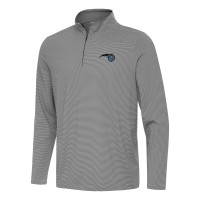 Orlando Magic Antigua Black Twine Quarter-Zip Top