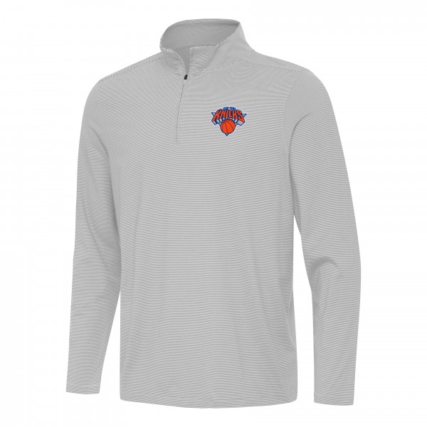 Кофта на короткой молнии New York Knicks Antigua Twine - Gray