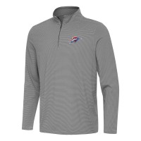 Oklahoma City Thunder Antigua Black Twine Quarter-Zip Top