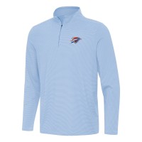 Кофта на короткой молнии Oklahoma City Thunder Antigua Powder Blue Twine