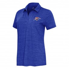 Поло WoOklahoma City Thunder Antigua Heather Blue Layout V-Neck