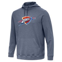 Толстовка Oklahoma City Thunder Antigua Heather Navy Cloud