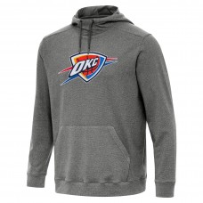 Толстовка Oklahoma City Thunder Antigua Heather Black Cloud
