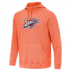 Толстовка Oklahoma City Thunder Antigua Heather Orange Cloud