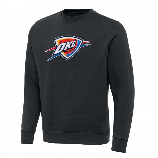Кофта Oklahoma City Thunder Antigua Charcoal Victory Crewneck