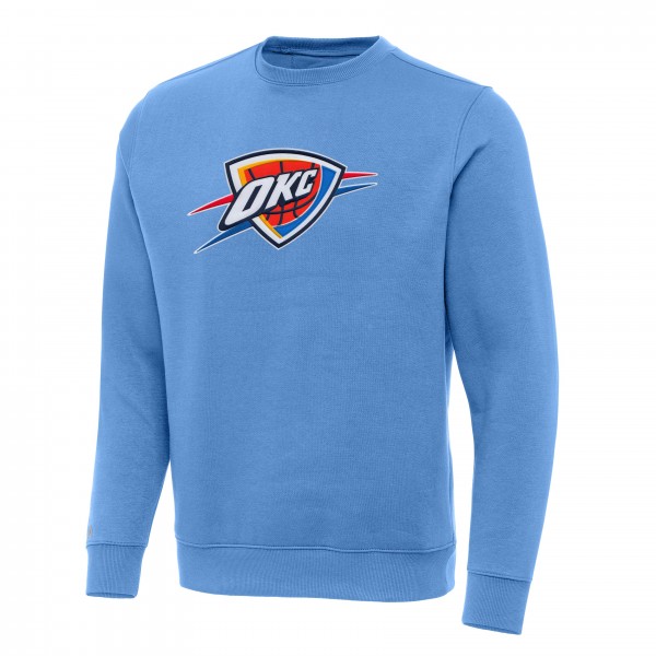 Кофта Oklahoma City Thunder Antigua Powder Blue Victory Crewneck