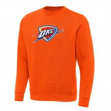 Кофта Oklahoma City Thunder Antigua Orange Victory Crewneck