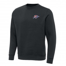 Кофта Oklahoma City Thunder Antigua Charcoal Victory Crewneck