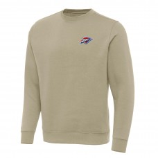 Кофта Oklahoma City Thunder Antigua Khaki Victory Crewneck