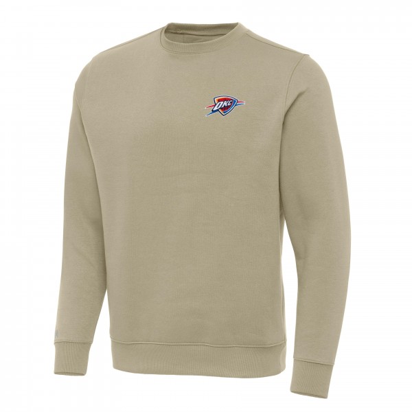 Кофта Oklahoma City Thunder Antigua Khaki Victory Crewneck