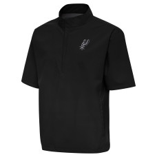 Ветровка San Antonio Spurs Antigua Black Brisk Quarter-Zip