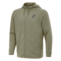 Толстовка San Antonio Spurs Antigua Olive Effortless Full-Zip Jacket