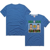 Футболка Jamal Murray & Nikola Jokic Denver Nuggets Homage Unisex 2024/25 City Edition NBA Jam Tri-Blend - Blue