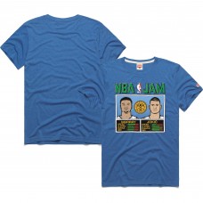 Футболка Jamal Murray & Nikola Jokic Denver Nuggets Homage Unisex 2024/25 City Edition NBA Jam Tri-Blend - Blue