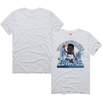 Футболка Anthony Edwards Minnesota Timberwolves Homage Unisex 2024/25 City Edition Caricature Tri-Blend - Ash