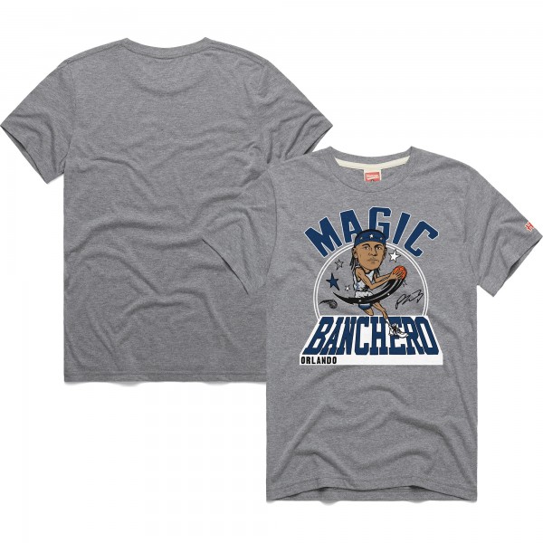Футболка Paolo Banchero Orlando Magic Homage Unisex 2024/25 City Edition Caricature Tri-Blend - Gray