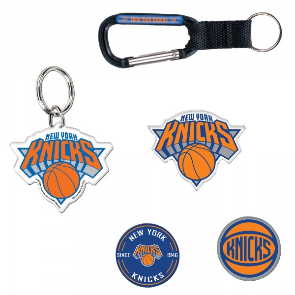 New York Knicks WinCraft 5-Pack Key Ring and Fridge Magnet Set