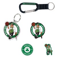 Boston Celtics WinCraft 5-Pack Key Ring and Fridge Magnet Set