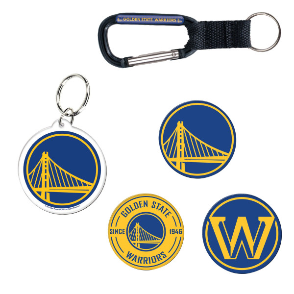 Брелок Golden State Warriors WinCraft and Fridge Magnet Set
