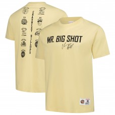 Detroit Pistons Chauncey Billups Mitchell & Ness Cream Premium T-Shirt