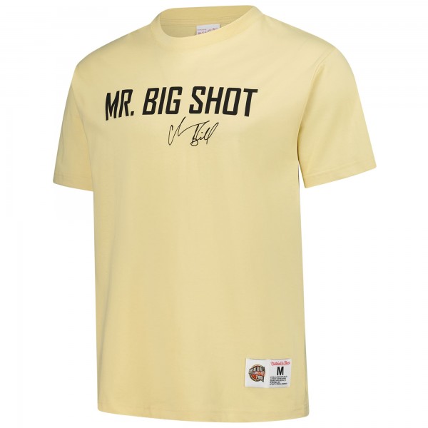Detroit Pistons Chauncey Billups Mitchell & Ness Cream Premium T-Shirt