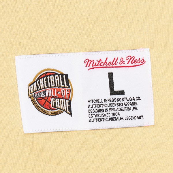 Detroit Pistons Chauncey Billups Mitchell & Ness Cream Premium T-Shirt