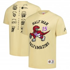 Toronto Raptors Vince Carter Mitchell & Ness Cream Premium T-Shirt