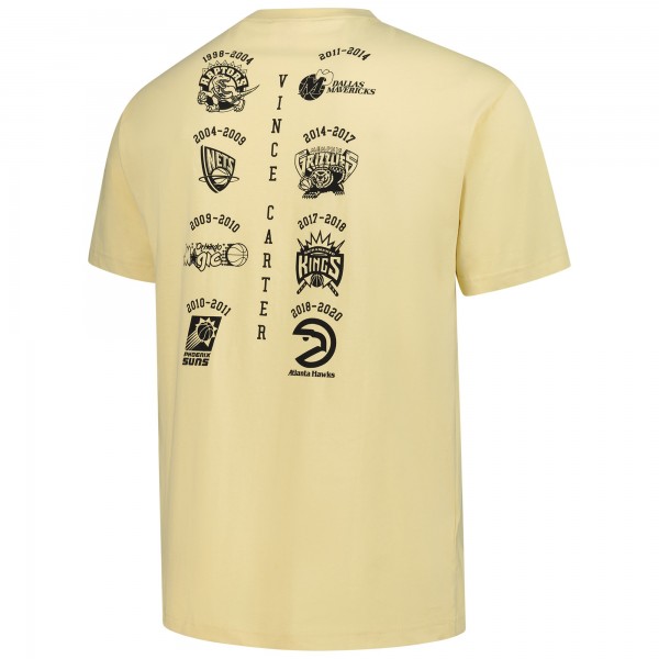 Toronto Raptors Vince Carter Mitchell & Ness Cream Premium T-Shirt