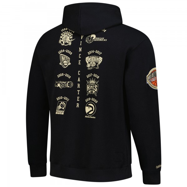 Toronto Raptors Vince Carter Black NBA Hall of Fame 2024 Fleece Pullover Hoodie