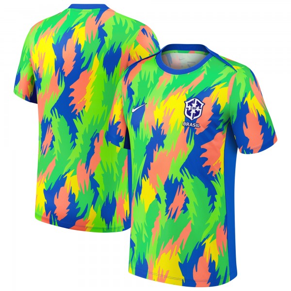 Brazil WoNational Team Nike 2025 Academy Pro Pre-Match Performance Top - Blue