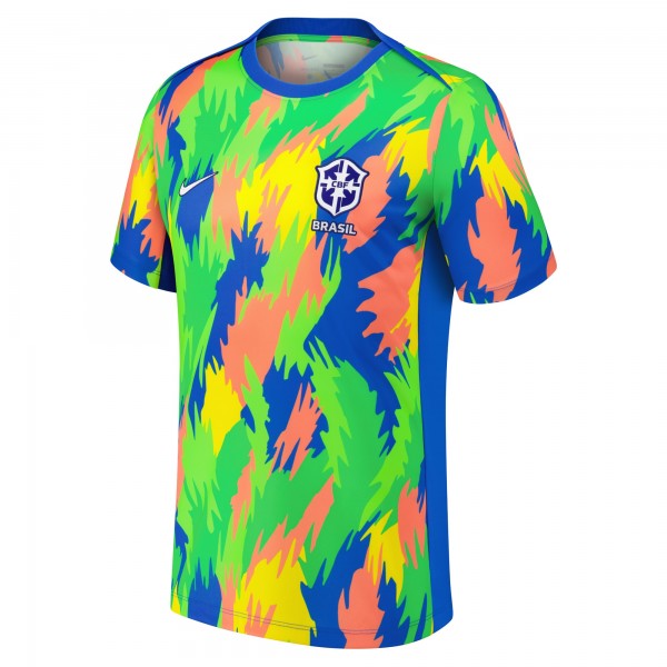 Brazil WoNational Team Nike 2025 Academy Pro Pre-Match Performance Top - Blue