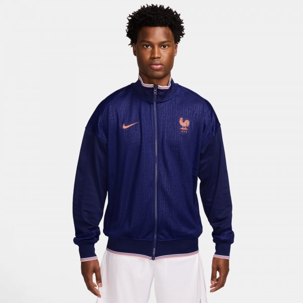 France WoNational Team Nike 2025 Academy Pro Performance Anthem Full-Zip Jacket - Blue