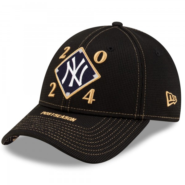 Бейсболка New York Yankees New Era Black 2024 American League Division Series Champions Locker Room 9FORTY