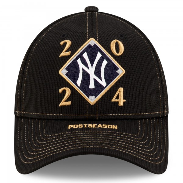 Бейсболка New York Yankees New Era Black 2024 American League Division Series Champions Locker Room 9FORTY
