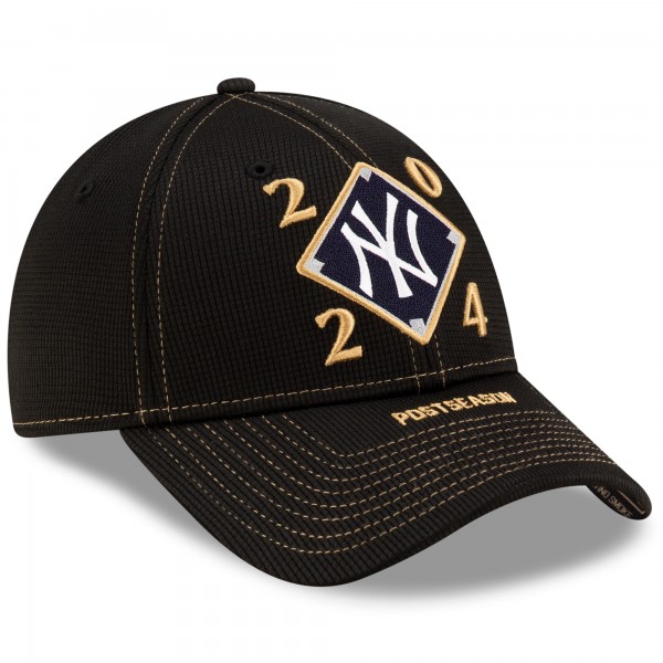 Бейсболка New York Yankees New Era Black 2024 American League Division Series Champions Locker Room 9FORTY