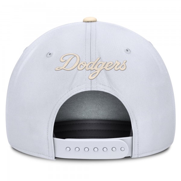Los Angeles Dodgers Nike White/Cream Pro Performance Snapback Hat