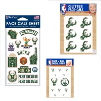 Milwaukee Bucks WinCraft 4 x 7 Waterless Tattoos Set