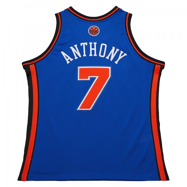 Джерси New York Knicks Carmelo Anthony Mitchell & Ness Blue 2010/11 Hardwood Classics Authentic