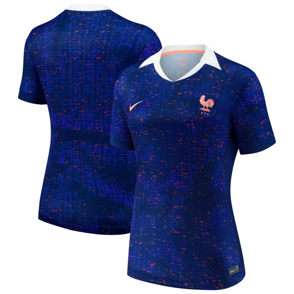 France WoNational Team Nike Wo2025/26 Home Replica Jersey - Blue