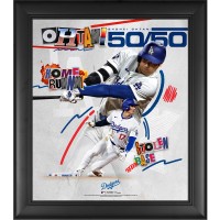 Los Angeles Dodgers Shohei Ohtani Fanatics Authentic 50/50 Club Framed 15 x 17 Collage
