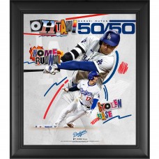 Los Angeles Dodgers Shohei Ohtani Fanatics Authentic 50/50 Club Framed 15 x 17 Collage
