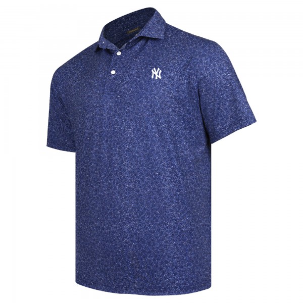 New York Yankees Navy Tahoe Print Polo