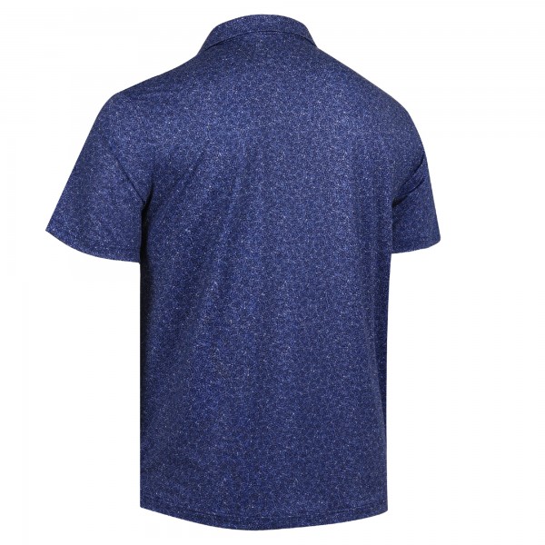 New York Yankees Navy Tahoe Print Polo