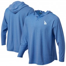 Los Angeles Dodgers Royal Butter Stripe Tri-Blend Long Sleeve Hoodie T-Shirt