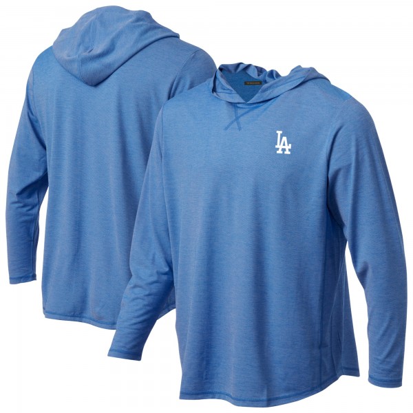 Los Angeles Dodgers Royal Butter Stripe Tri-Blend Long Sleeve Hoodie T-Shirt